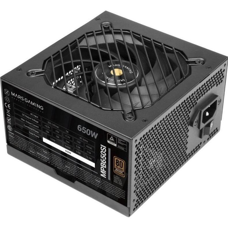 Mars Gaming MPB650SI (650 W), PC Netzteil, Schwarz