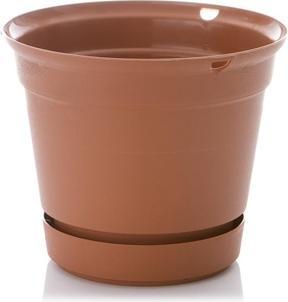 Uniplastex Flowerpot Terra UDTW15, plastic, Ø 15 cm, brown