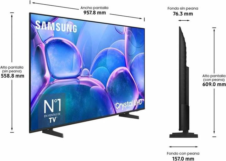 Actual product image Samsung 43" Fladskrms TV LED 4K TU43U7005FKXXC (43", LED, 4K, 2025)