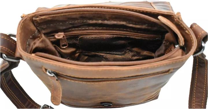 Actual product image Greenwood Herrentasche Echtleder 10 Zoll Rio Vintage Look Camel No.7