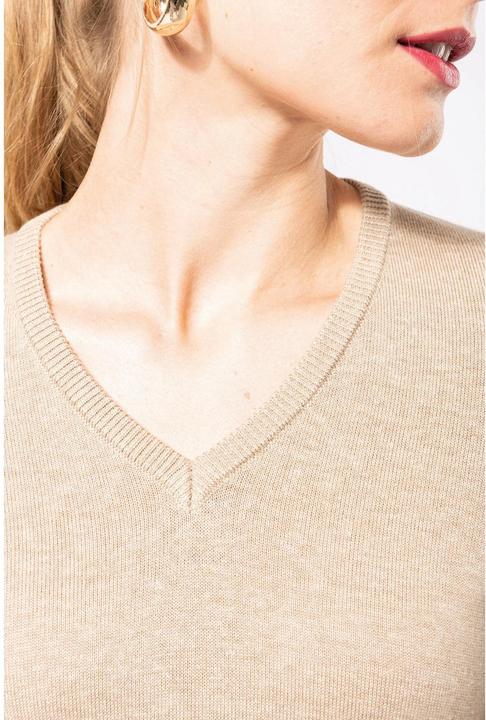 Produktbild Kariban Pullover mit V-Ausschnitt Damen (S)