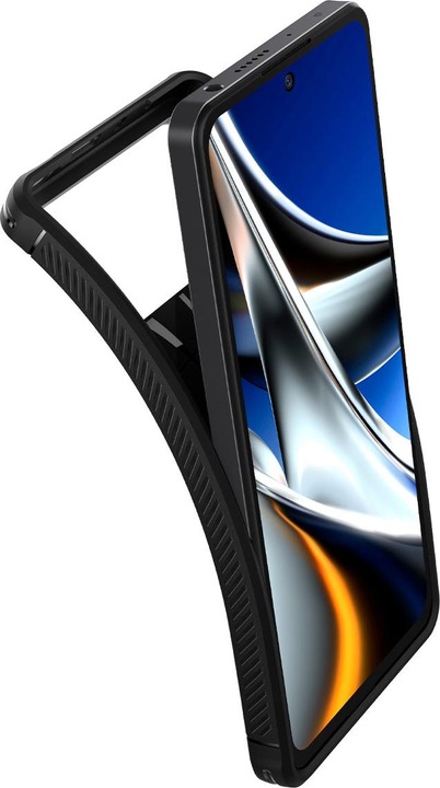Produktbild Spigen Rugged Armor Xiaomi Poco X4 Pro 5G Matte Juodas (Xiaomi Poco X4 Pro 5G)