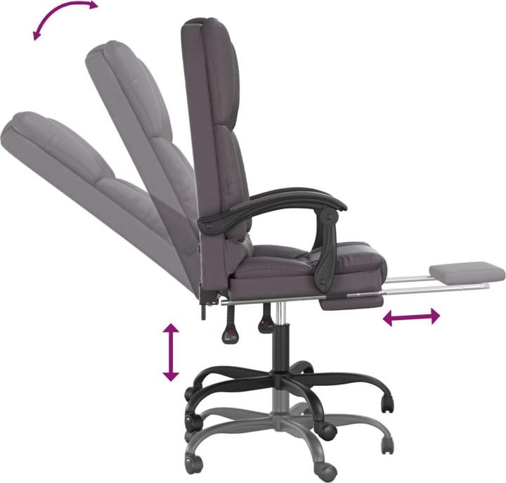 Produktbild vidaXL Massage-Bürostuhl (46.50 - 56 cm)
