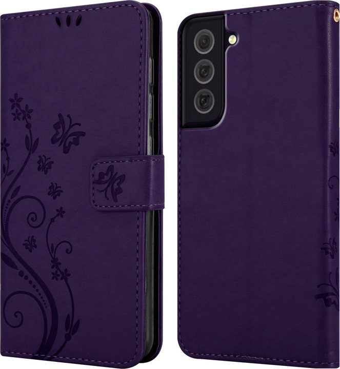 Produktbild Cadorabo Flower Book Hülle (Samsung Galaxy S22+)