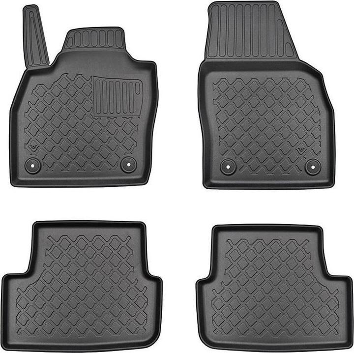 Aristar Tapis de sol tous temps pour Audi A1 / Seat Arona / Ibiza / Skoda Fabia IV / VW Polo / Taigo à (1 jeu de 2 tapis de sol)