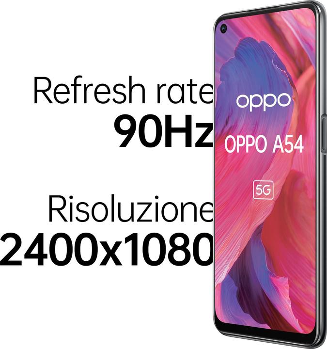Produktbild OPPO A54 (64 GB, Fluid Black, 6.50", Dual SIM, 48 Mpx, 5G)