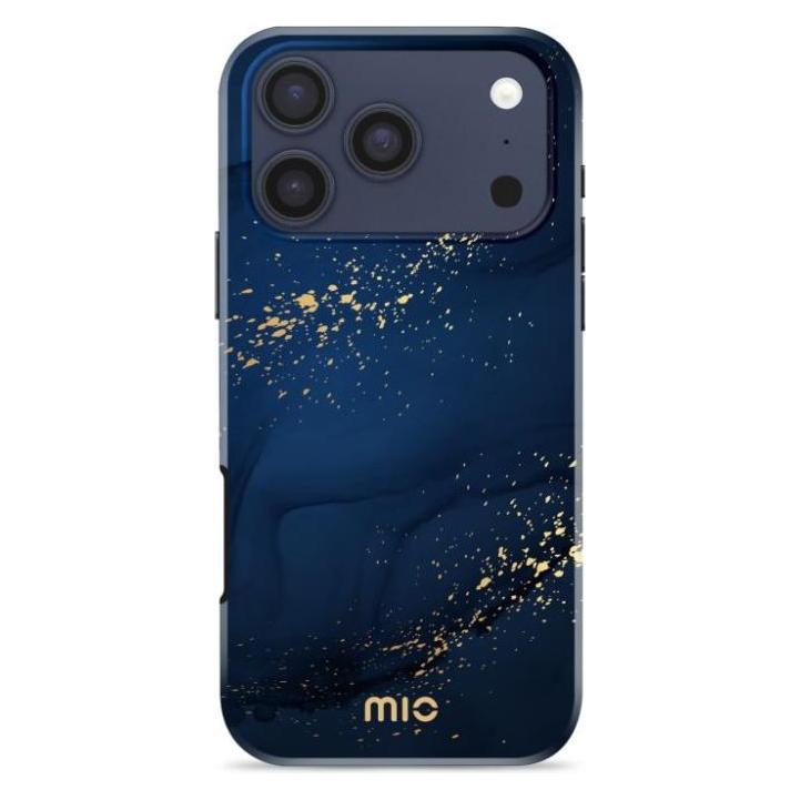 Mio Back Panel Cover Midnight Sparkle Magsafe Case Compatible For IPhone 17 Pro (Apple IPhone 17 Pro), Smartphone Hülle, Blau