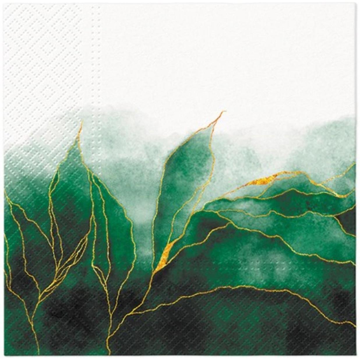 PAW Decor Collection, Servietten, Green dream, 33x33 cm (20 x, 33 x 33 cm)
