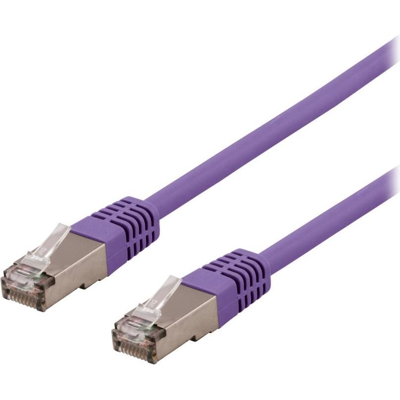 Deltaco patchkabel - 1 m - lilla (CAT6, 1 m), Netzwerkkabel