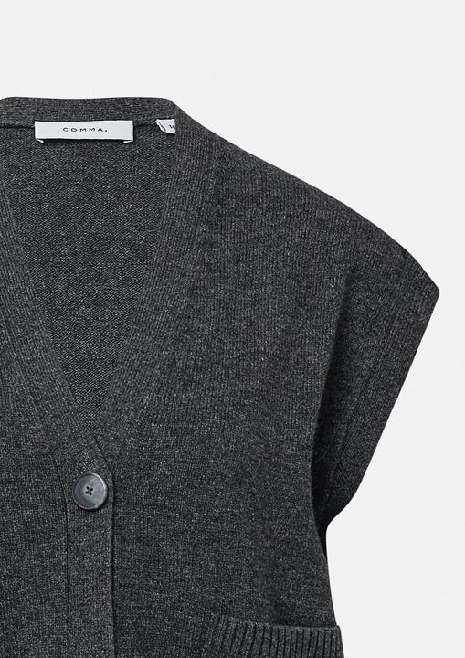 Produktbild Comma Strickjacke Strickpullunder mit aufgesetzten Taschen (38)