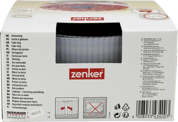 Produktbild Zenker Backrahmen Weiss, Rund (30 cm)