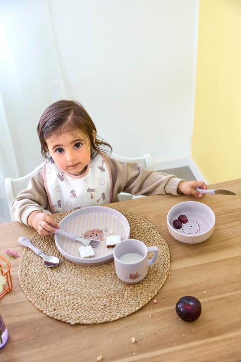 Productafbeelding Lässig Kindergeschirrset Tiny Team Cat 3-teilig, Lila