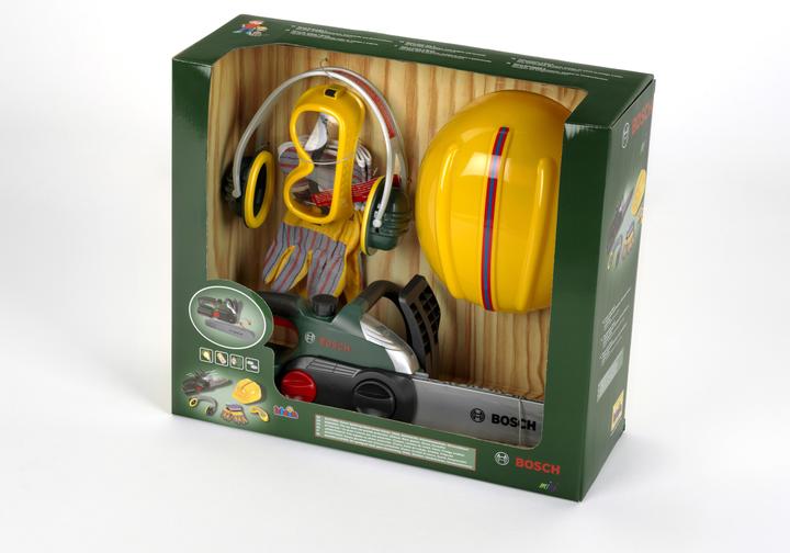 Actual product image Theo Klein Bosch chain saw with accessories