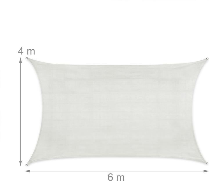 Actual product image Relaxdays Shade sail (600 x 400 cm)