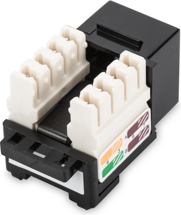 Produktbild Digitus CAT 5e Keystone Modul ungeschirmt RJ45 zu LSA Farbe Schwarz (Keystone Modul)