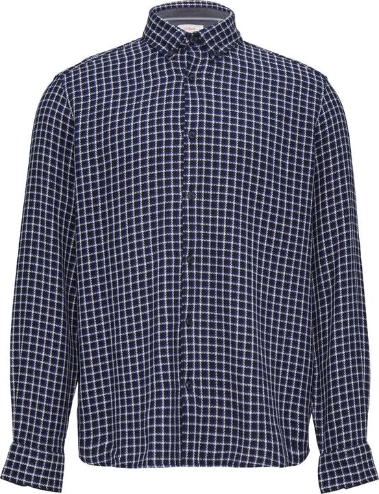 Actual product image S.Oliver Hemd Regular Fit: Strukturiertes Baumwollhemd mit Button-down-Kragen (S)
