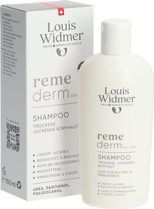 Actual product image Louis Widmer Remederm Shampoo ohne Parfum (150 ml, Liquid shampoo)