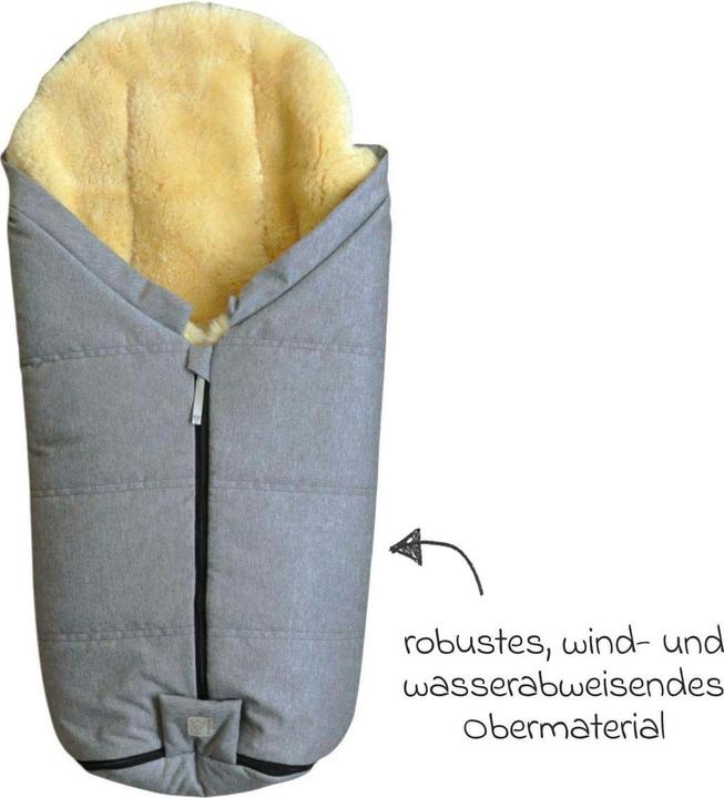 Image du produit Kaiser Baby Kaiser Lammfell Fusssack Iglu 2.0, light grey melange