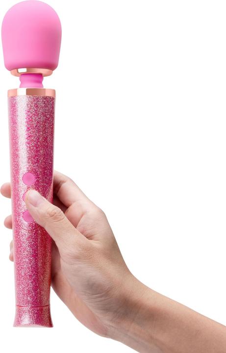 Actual product image Le Wand Petite All That Glimmers Rechargeable Vibrating Massager Pink