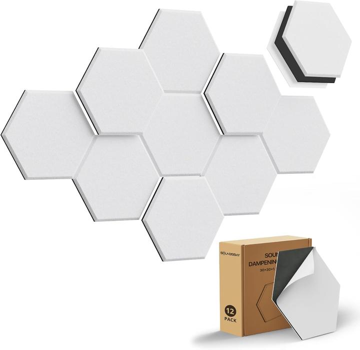 Soundsbay Selbstklebende Akustikplatten (12 pz.)