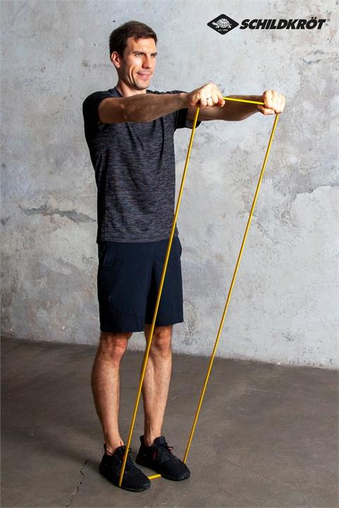 Actual product image Schildkröt Super Band Extra Light, 13 mm, yellow resistance band made of premium latex, easy transport (0.09 m, Extra Light)