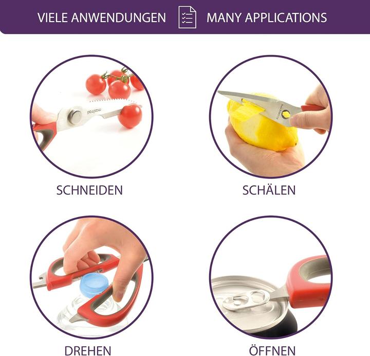 Actual product image Mastrad Multifunktionsschere mit Magnethalter (7.50 cm)