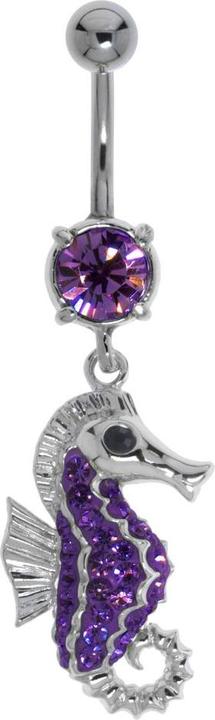 Produktbild Bijouteria Bauchpiercing (Messing rhodiniert, Kristall, Chirurgenstahl 316L)