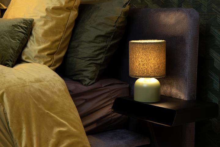 Produktbild Lucide WOOLLY - Tischlampe - Ø 16 cm - 1xE14 - Grün 10516/01/33 (E14)