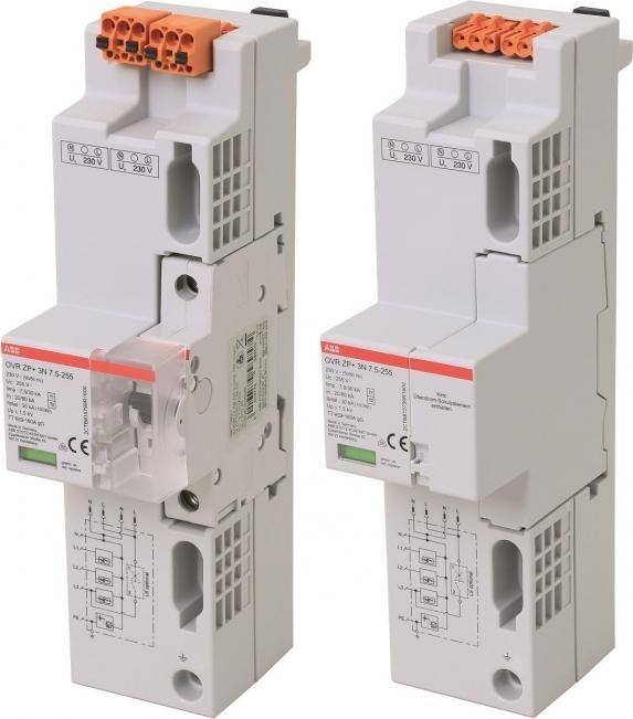 Produktbild ABB Überspannungschutz Kombiableiter TYP1/2 OVR ZP+ 3N 7.5-255 TT/TNS