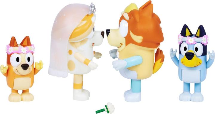 Image du produit Bluey Figure 4pk Set spécial-mariage (90268)