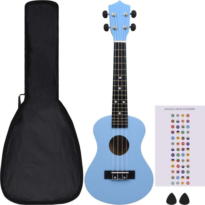 vidaXL Soprano ukulele set with bag for children 23" (Soprano, Children)