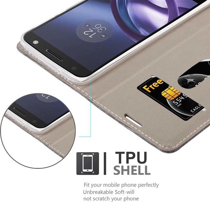 Produktbild Cadorabo Book Jeans Optik Cover (Motorola Moto Z)