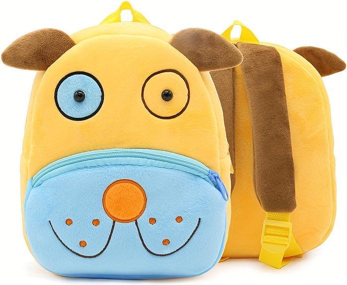 Immagine prodotto Only-Bags.Store Zaino in poliestere per la scuola, zaino in peluche con animali simpatici, borsa piccola per le