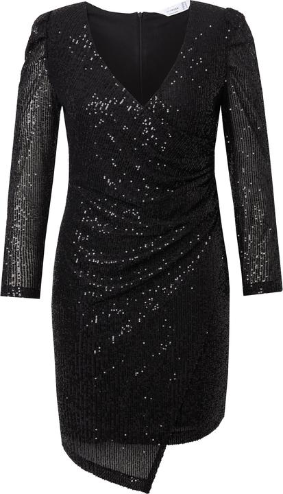 Image du produit Miamoda Robe scintillante, style cache-coeur et manches longues bouffantes (46)