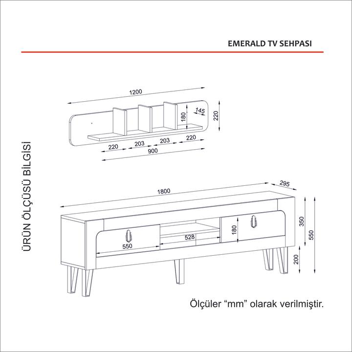 Image du produit Hanah Home Roberto (120 x 22 x 14,5 cm)