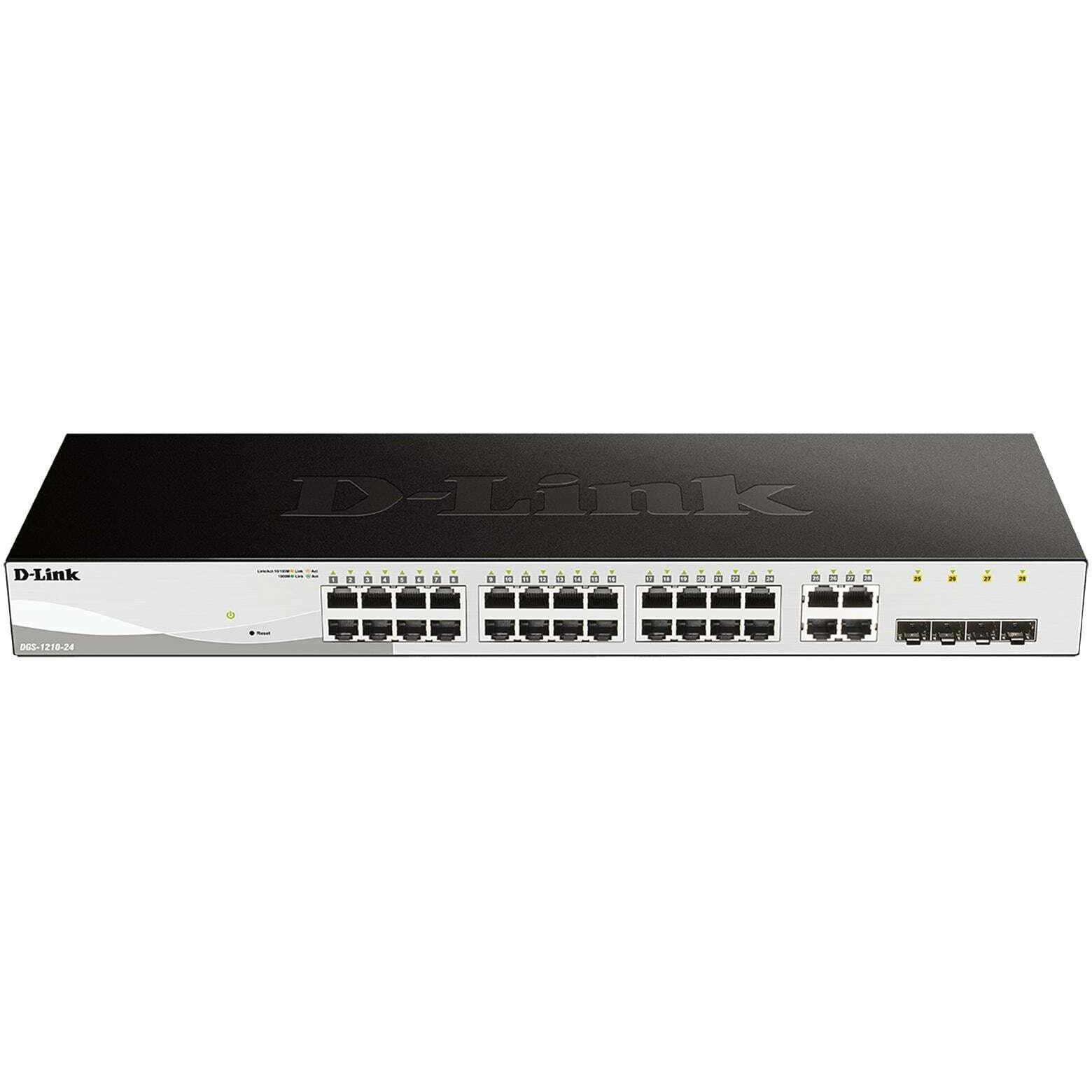 D-Link Dgs-1210-24 (24 Ports), Netzwerk Switch, Schwarz
