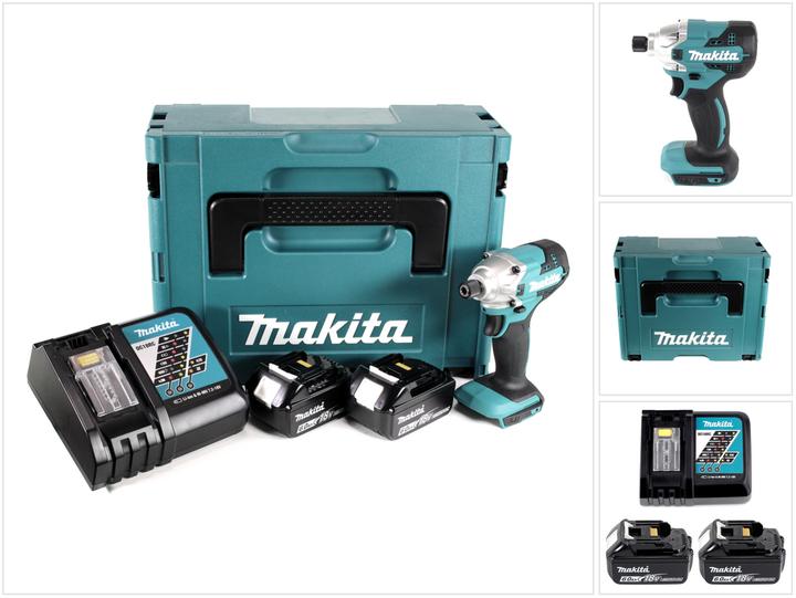 Produktbild Makita DTD 156 RGJ Akku Schlagschrauber 18V 155Nm + 2x Akku 6,0Ah + Ladegerät + Makpac