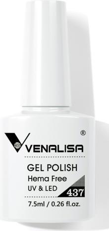 Actual product image Venalisa Gellacquer 437 UV/LED (White, UV gel varnish)