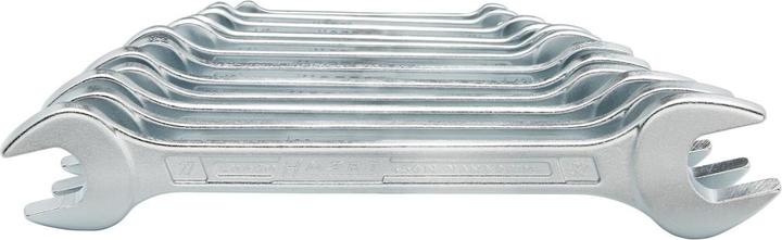 Actual product image HAZET Double open-end wrench set 450N/12 ∙ Outside hexagon profile ∙ 6 x 7 - 27 x 32 ∙ Number of to…