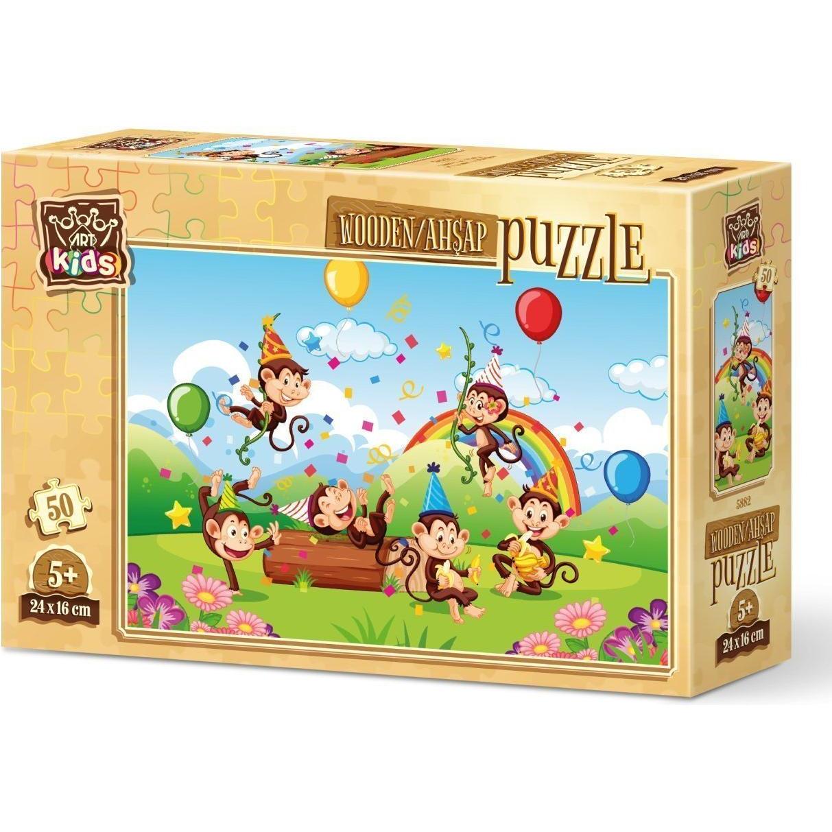 Lamberth ART PUZZLE Holzpuzzle Affenparty 50 Teile (50 Teile)