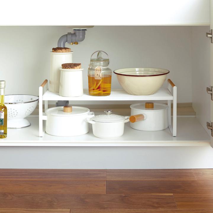 Produktbild Yamazaki Küchenregal mit Holzgriffen Tosca