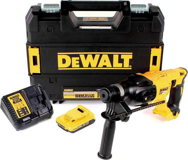 Actual product image DeWalt DCH 133 D1 Battery combi hammer 18V 2,6J SDS plus Brushless + 1x battery 2,0Ah + charger + TSTAK
