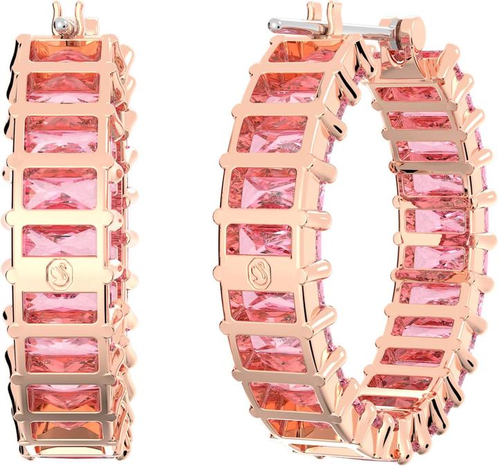 Immagine prodotto Swarovski Matrix Creoles Taglio Baguette Oro Rosa (Metallo Swarovski)