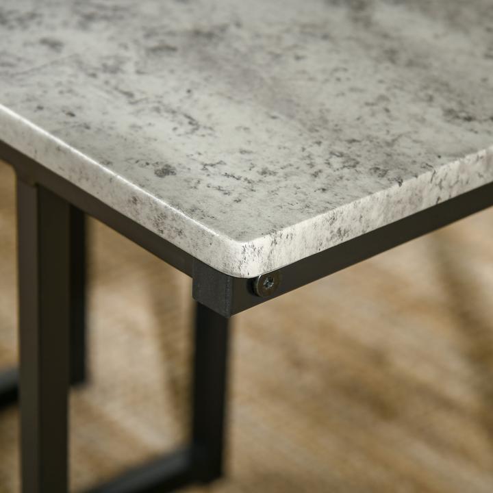 Produktbild Homcom Essgruppe MDF, Stahl Grau (MDF)