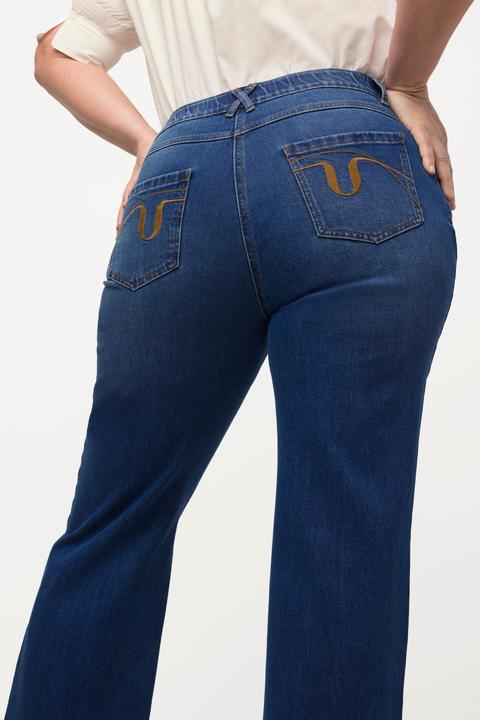 Produktbild Ulla Popken Marlenejeans Mary, weites Bein, Komfortbund (27)
