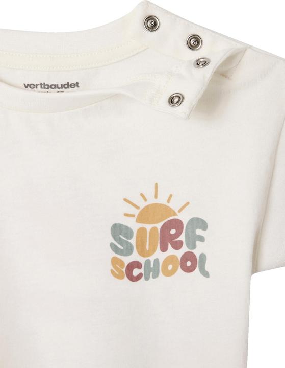 Immagine prodotto Vertbaudet Bio-Kollektion: Baby T-Shirt mit Print hinten und Verschluss an der Schulter (92)