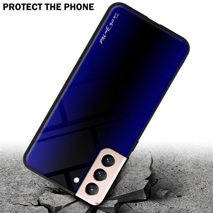 Productafbeelding Cadorabo TPU gestreepte glasplaat (Samsung Galaxy S21 5G)