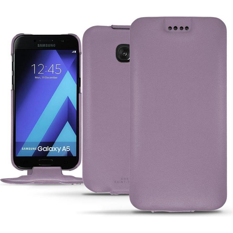 Noreve Lederschutzhülle vertikal (Samsung Galaxy A5 (2017)), Smartphone Hülle, Violett