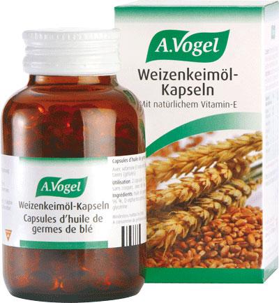 Actual product image A. Vogel A. min E capsules (formerly: wheat germ oil) (120 Piece, Capsules, 154 g)
