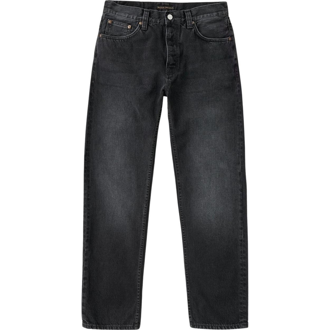 Nudie Jeans, Herren, Jeans, Jeans Straight Fit RAD RUFUS, Schwarz, (W36/L34)